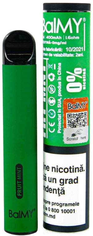 Țigară electronică BalMY 500 Fruit Mint - 0%