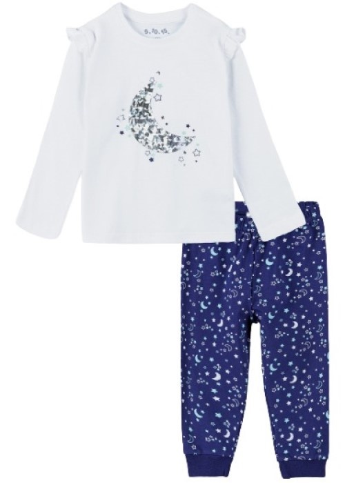 Pijama pentru copii 5.10.15 3W4111 White/Blue 98-104cm