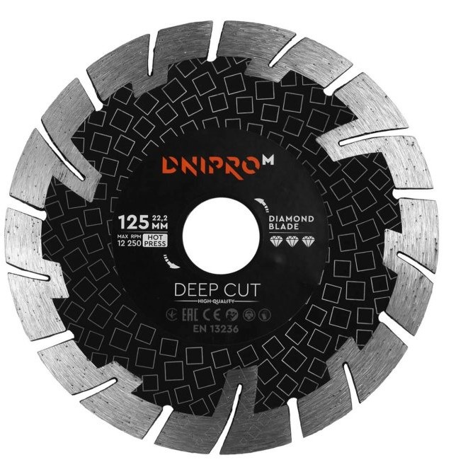Disc de tăiere Dnipro-M Deep Cut 125х10-30х22.2mm