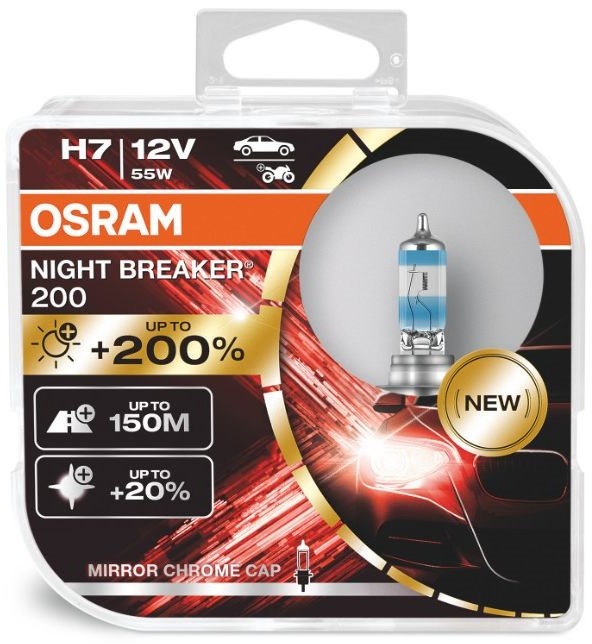 Автомобильная лампа Osram Night Breaker 200 H7 (64210NB200-HCB)