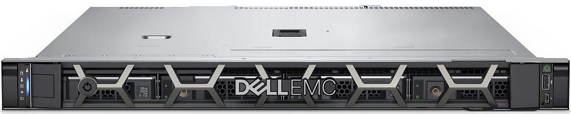 Сервер Dell PowerEdge R250 1U Rack (E-2356G 1x16Gb 1.2Tb+2x240Gb)