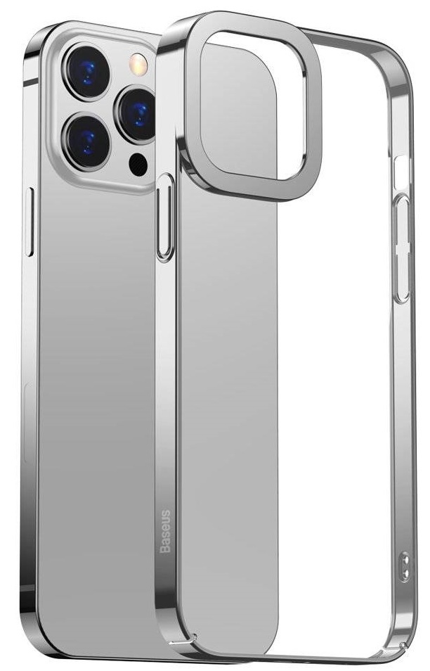 Чехол Baseus Glitter Phone Case For iPhone 13 Pro Silver (ARMC000412)