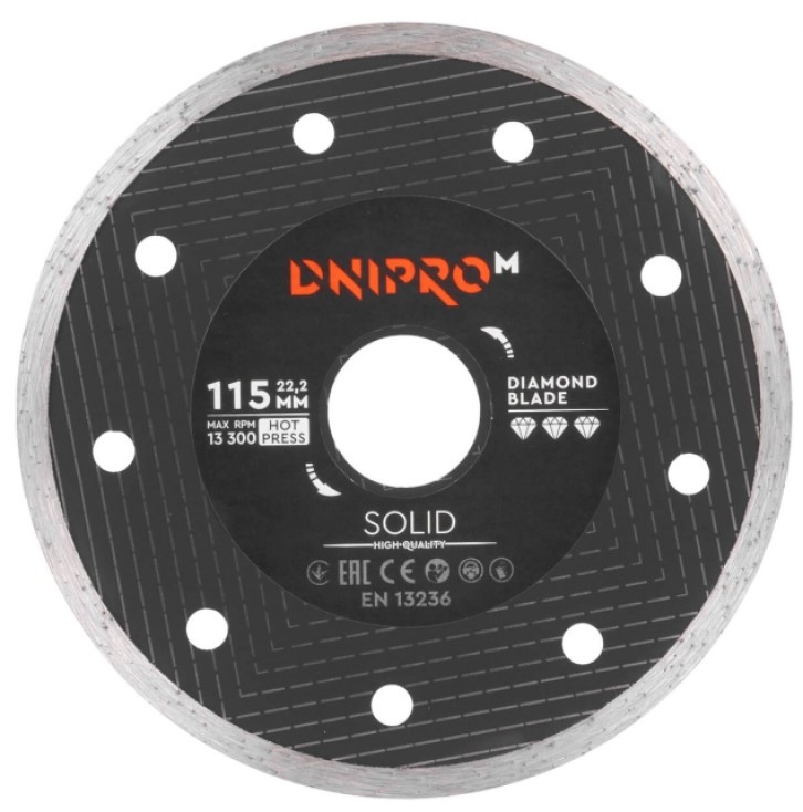 Диск для резки Dnipro-M Solid 115mm 22.2mm