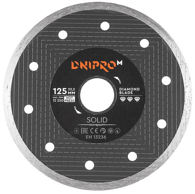 Disc de tăiere Dnipro-M Solid 125mm 22.2mm