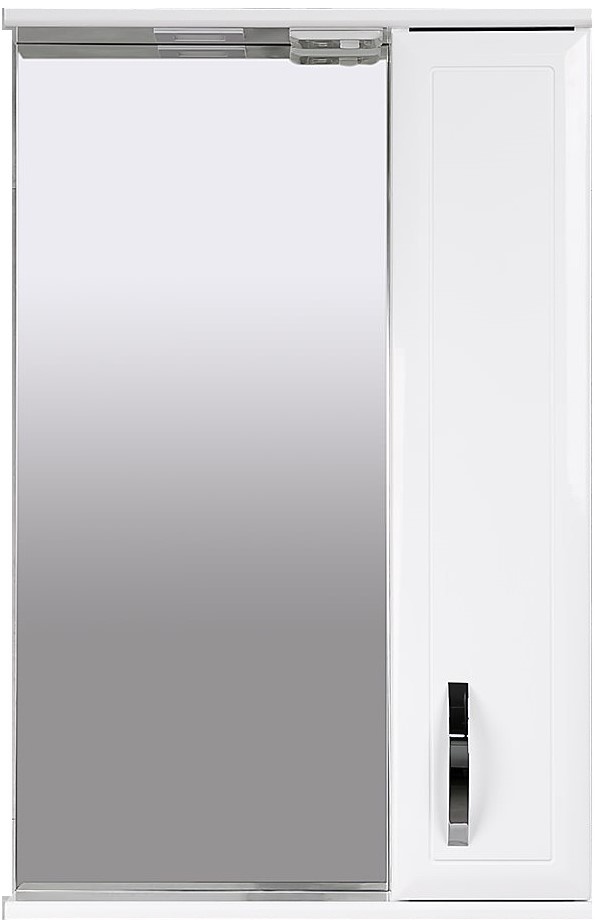 Шкаф с зеркалом Bayro Allure 550x750 R White (104833)