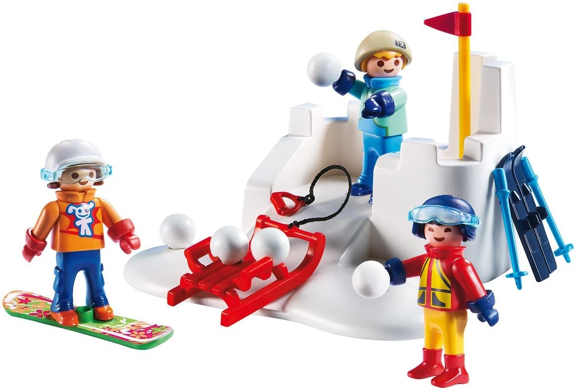 Set de construcție Playmobil Family Fun: Snowball Fight (9283)