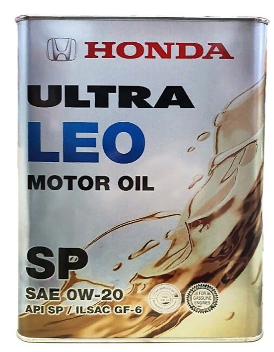 Моторное масло Honda Ultra LEO SP 0W-20 4L