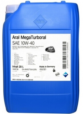 Моторное масло Aral MegaTurboral 10W-40 20L