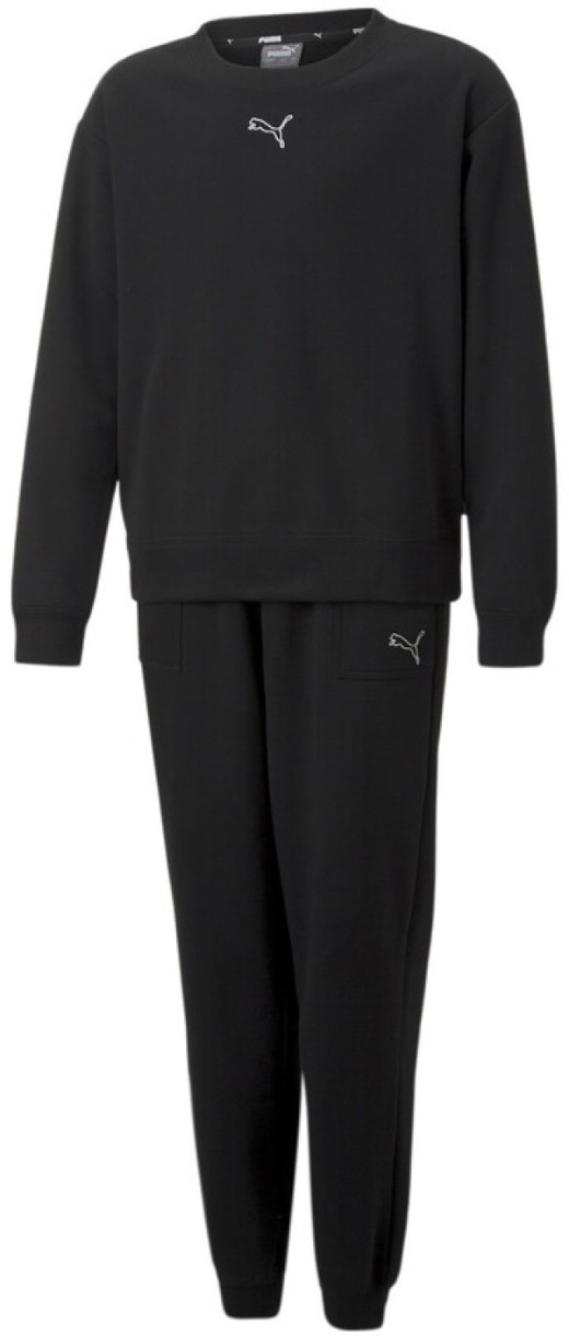 Costum sportiv pentru copii Puma Loungewear Suit Fl G Puma Black 176