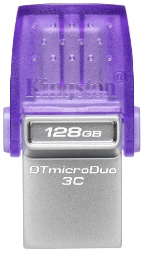 Флеш-накопитель Kingston DataTraveler microDuo 3C Purple 128Gb (DTDUO3CG3/128GB)