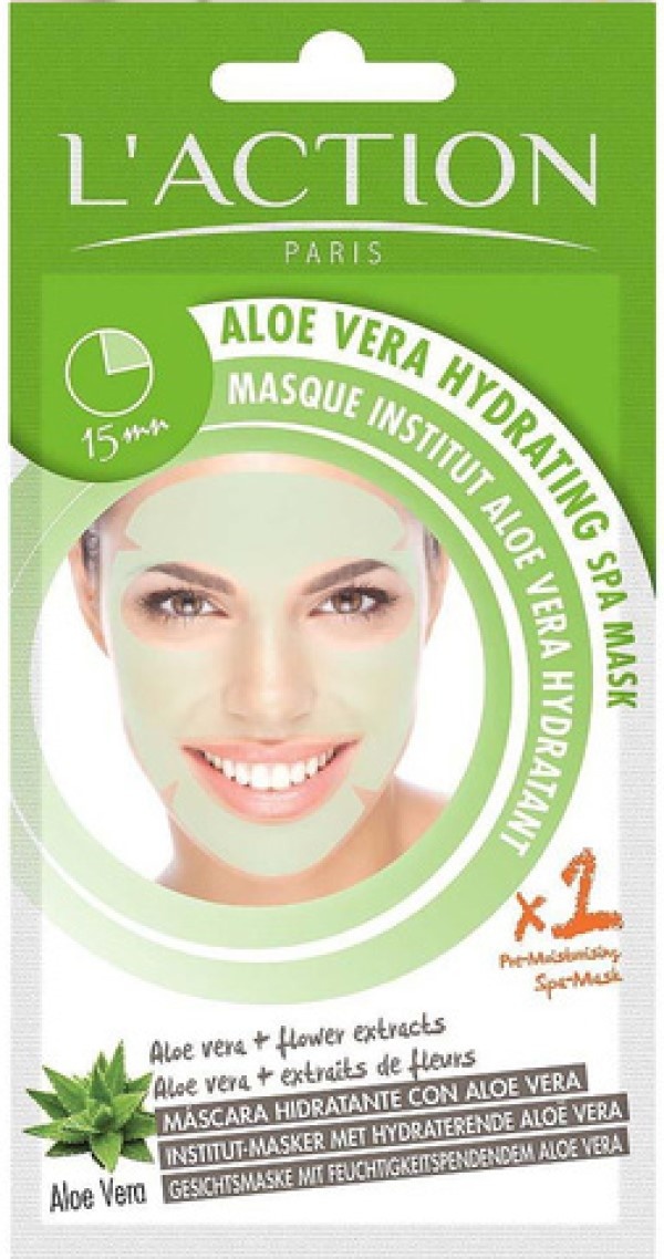 Маска для лица L'Action Aloe Vera Hydrating Spa Mask 20g