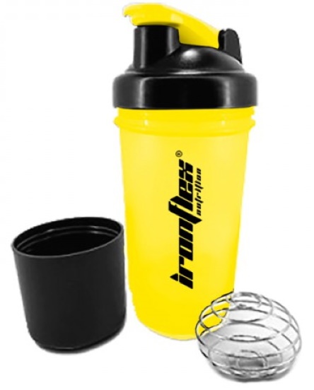 Шейкер для спортивного питания IronFlex Premium Shaker Yellow 500ml