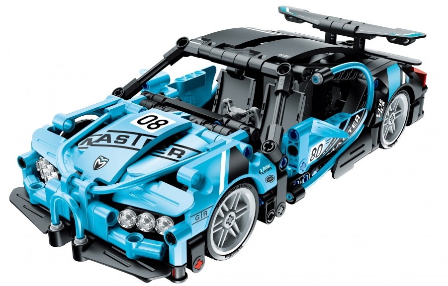 Set de construcție XTech Pull Back Blue Racer 507 pcs (5808)