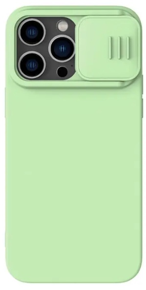Husa de protecție Nillkin Apple iPhone 14 Pro Max CamShield Silky Silicone Case Mint Green