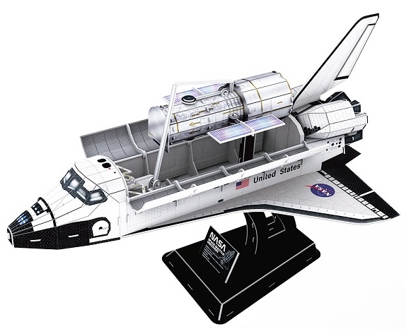 3D пазл-конструктор CubicFun Space Shuttle Discovery (DS1057h)