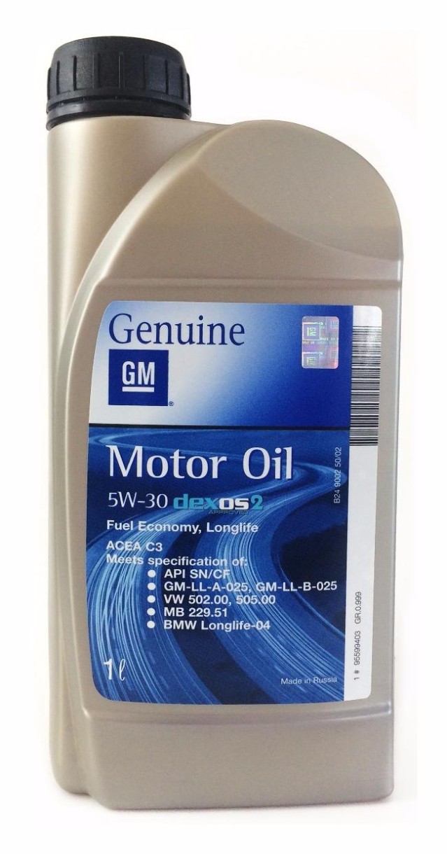 Моторное масло General Motors Dexos 2 5W-30 1L