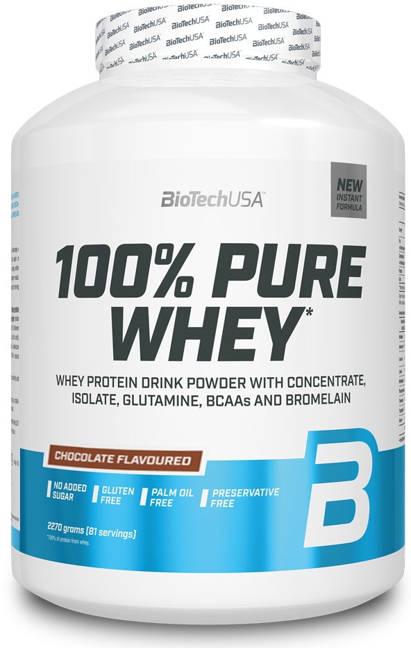 Proteină Biotech 100% Pure Whey Chocolate 2270g