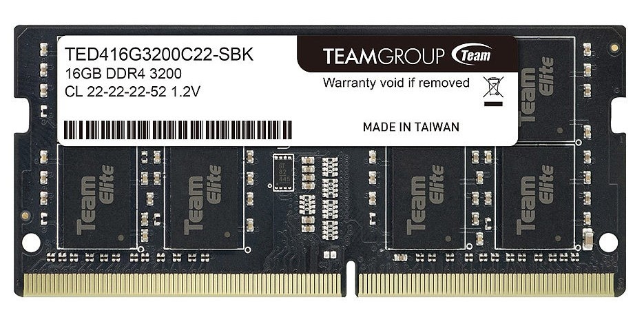 Memorie Team Elite 16Gb DDR4-3200MHz SODIMM (TED416G3200C22-S01)