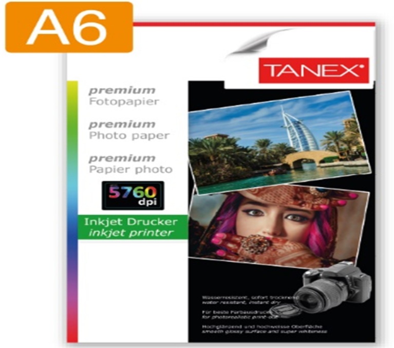 Фотобумага Tanex А6 200g 100p Glossy (HC-200-100A6)