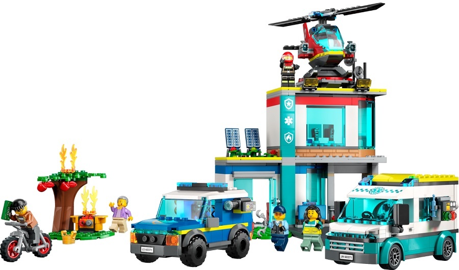 Конструктор Lego City: Emergency Vehicles HQ (60371)