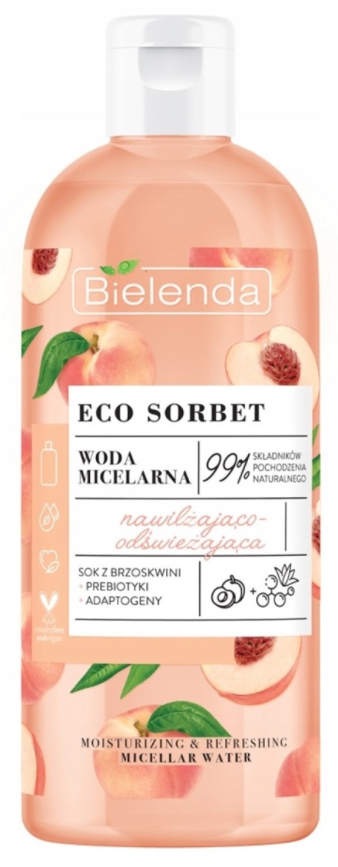 Средство для снятия макияжа Bielenda Eco Sorbet Peach Micellar Water 500ml