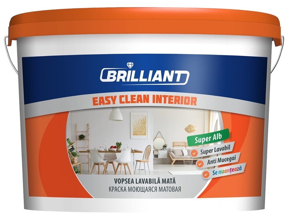 Vopsea Brillant Easy Clean Interior 15L