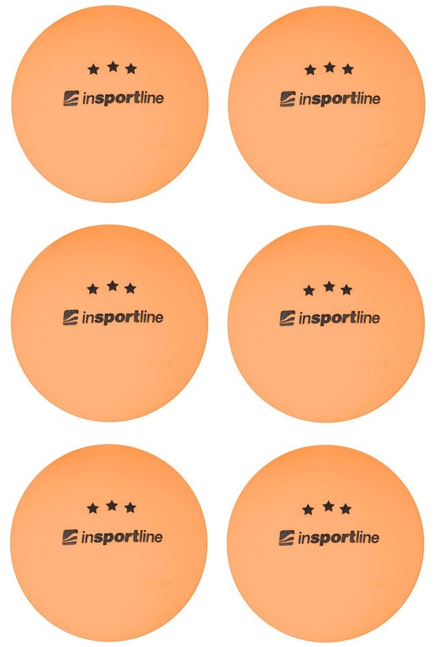 Мячи для настольного тенниса Insportline Elisenda S3 Orange 6pcs (21568)