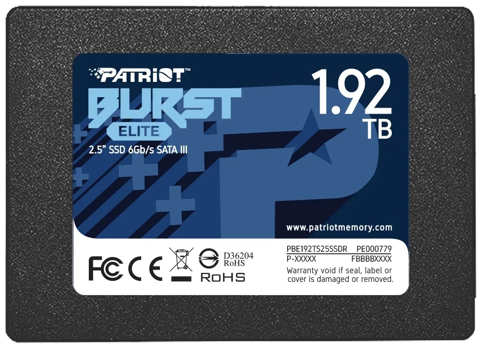 SSD накопитель Patriot Burst Elite 1.92Tb (PBE192TS25SSDR) 