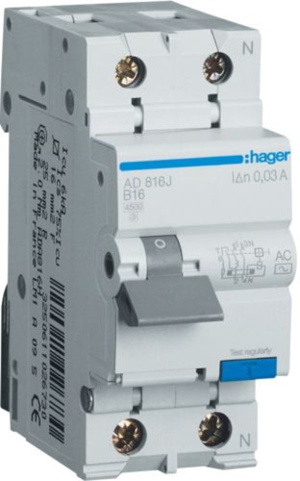 Дифференциальный автомат Hager AC966J