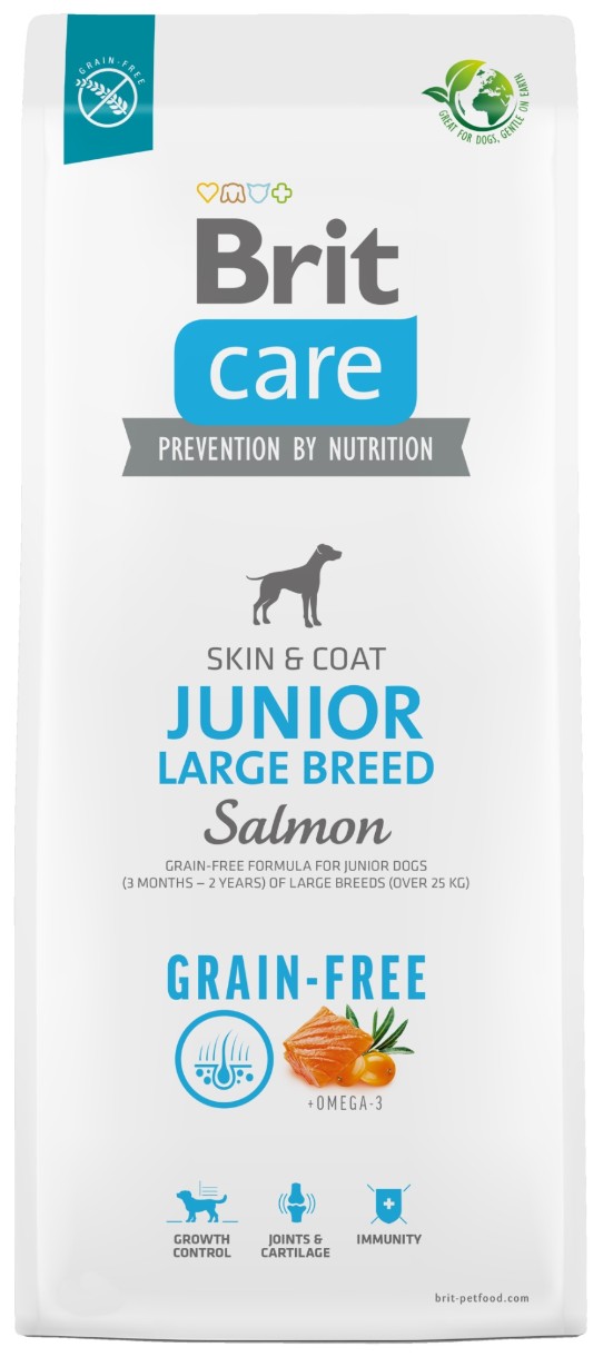 Сухой корм для собак Brit Care Dog Grain Free Junior Large Breed Salmon 12kg