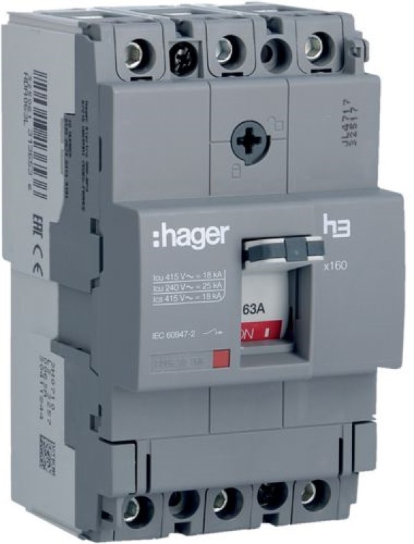 Автоматический выключатель Hager HDA063L