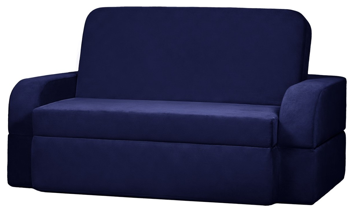 Canapea fără ramă Edka Terra 160x200x30 M34 Albastru închis