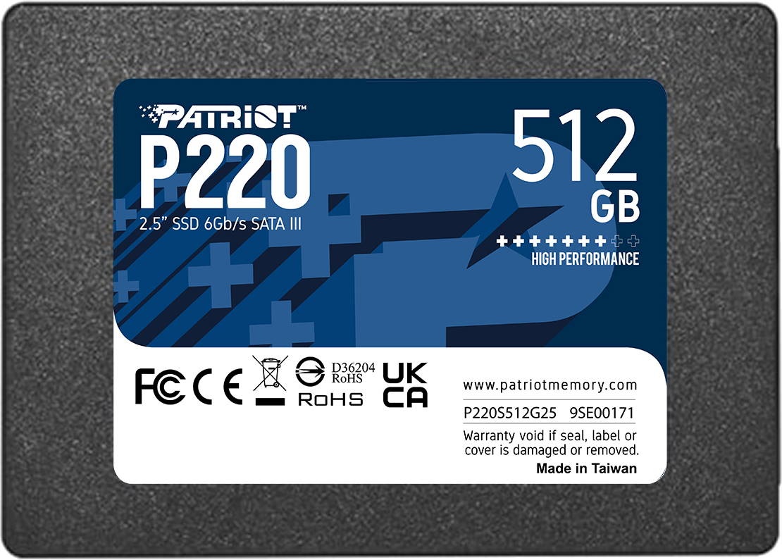 SSD накопитель Patriot P220 512Gb (P220S512G25) 