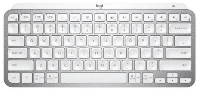 Tastatură Logitech MX Keys Mini US Pale Grey (920-010499)