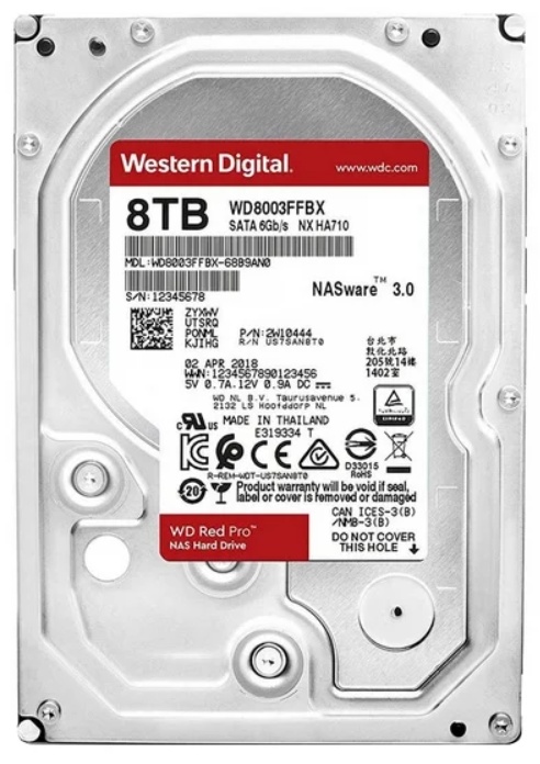 HDD Western Digital Red Pro 8Tb (WD8003FFBX)
