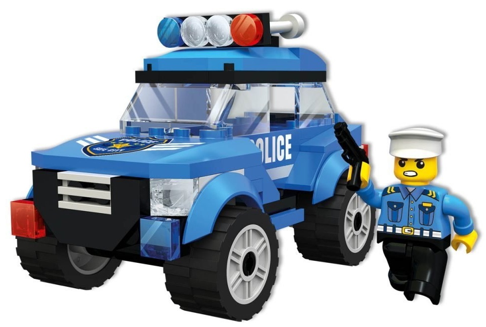 Set de construcție Blocki MyPolice: Masina de politie (KB0617)