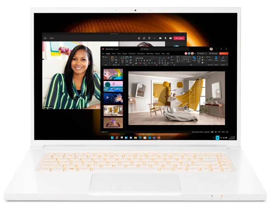 Ноутбук Acer ConceptD 3 Pro CN316-73P-79ZW White+Win11P 