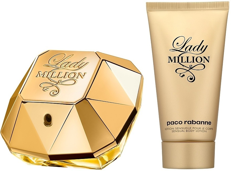 Set de parfumuri pentru ea Paco Rabanne Lady Million Set EDP 50ml + Body Lotion 75ml.