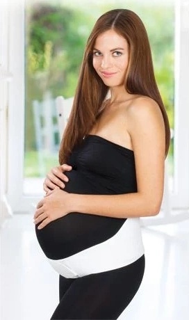 Бандаж поддерживающий для беременных BabyJem White M (249)