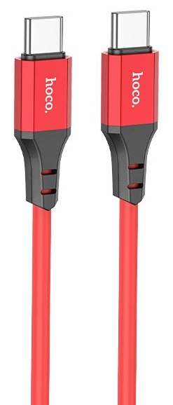 Cablu USB Hoco X86 Spear Type-C to Type-C Red