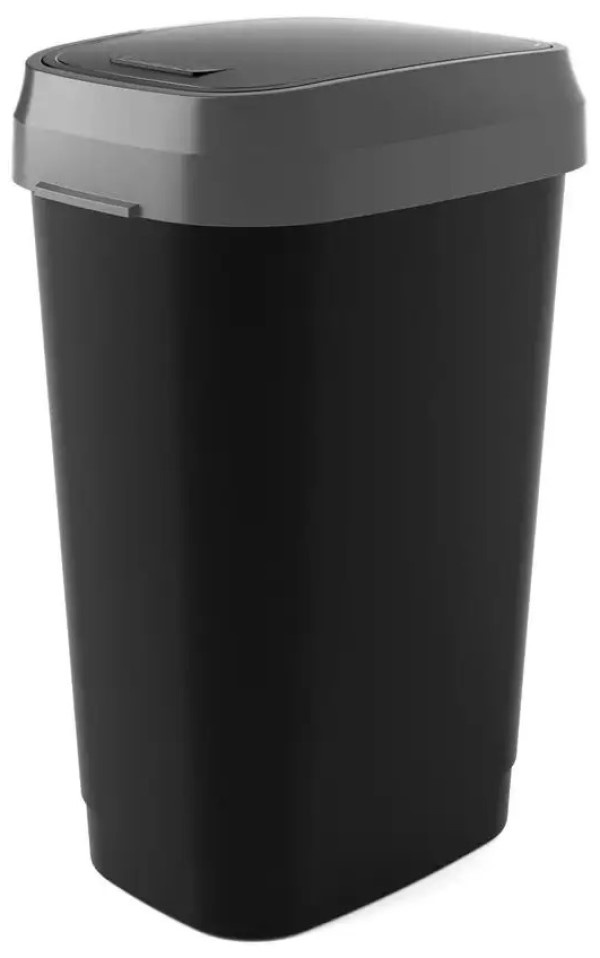 Coș de gunoi Kis Black 50L (49327)