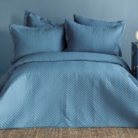 Lenjerie de pat Issimo Simply Double dark Blue 240x260