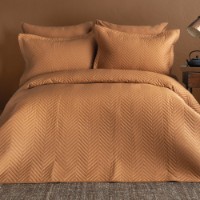 Lenjerie de pat Issimo Simply Double Terra Cota 240x260