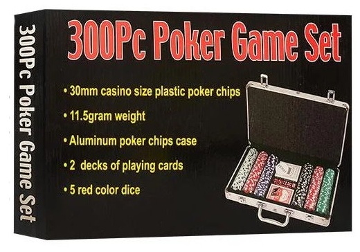 Настольная игра International Toys Trading LTD Покерный набор 300 фишек по 11.5 г с номиналом (IG-2114)