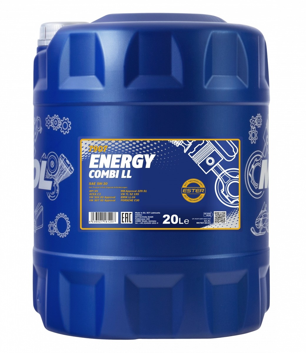 Моторное масло Mannol Energy Combi LL 5W-30 7907 20L