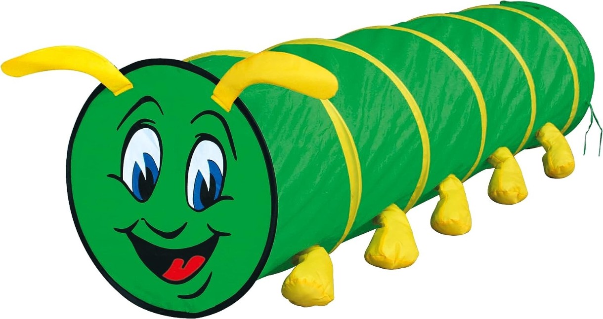 Tunel de joc Bino Merry Caterpillar Green (82805)