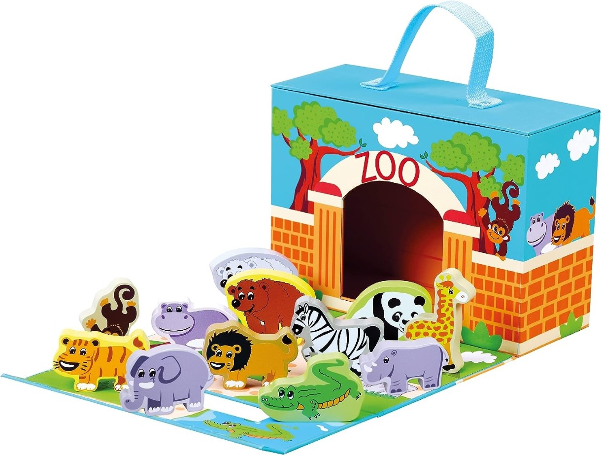 Set jucării Bino Zoo Animals (70613)