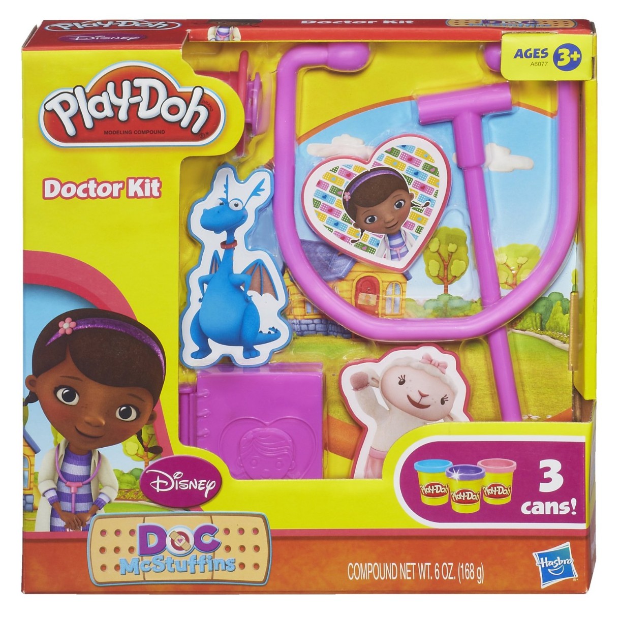 Plastilina Hasbro Play-Doh Doctor Kit Featuring Doc McStuffins (A6077)