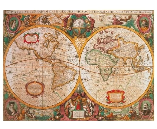 Puzzle Clementoni 1000 Puzzle Ancient Map Maps (1000) (31229)