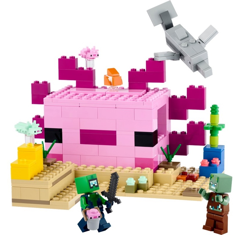Конструктор Lego Minecraft: The Axolotl House (21247)